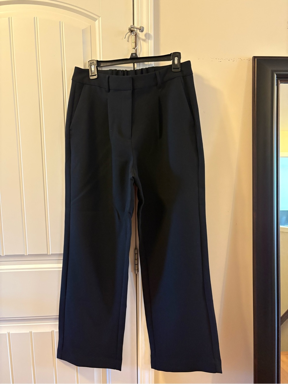 Women’s Classic Black Dress Pants - Tailored Straight Leg
